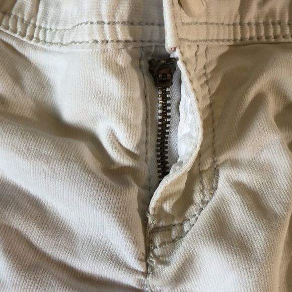 Aeropostale y2k low rise white shorts sz 9/10, 100% cotton, button down pockets - Picture 5 of 8